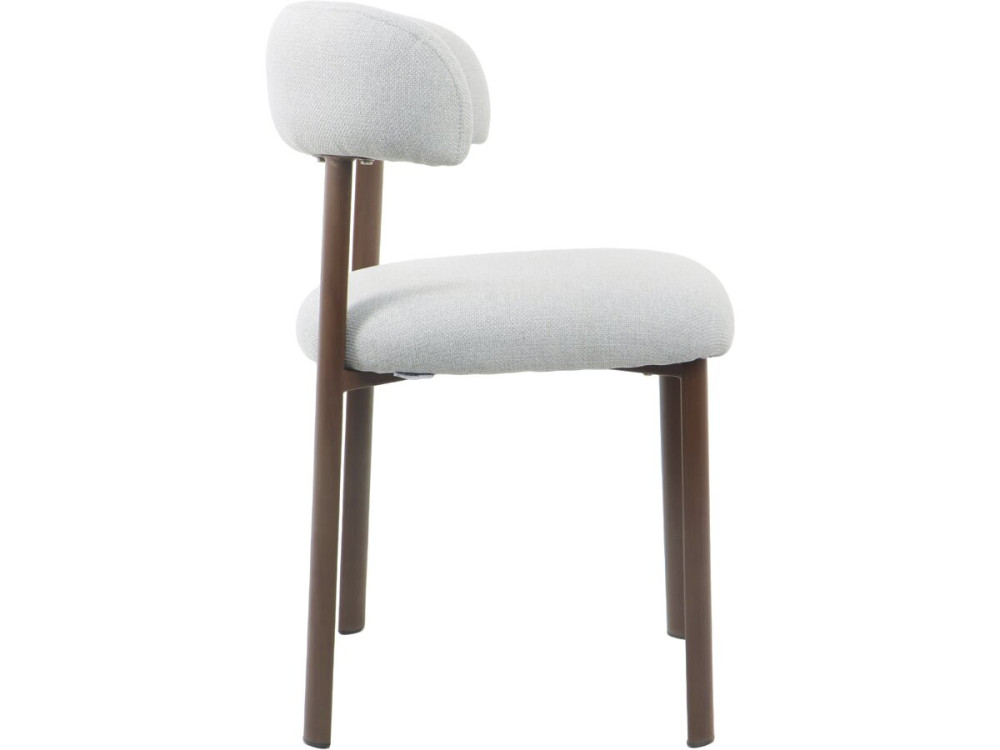 Set di 2 sedie da pranzo in finto legno "Aurea" - Grigio chiaro