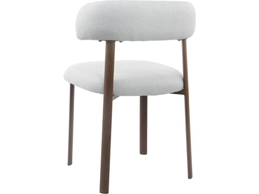 Set di 2 sedie da pranzo in finto legno "Aurea" - Grigio chiaro