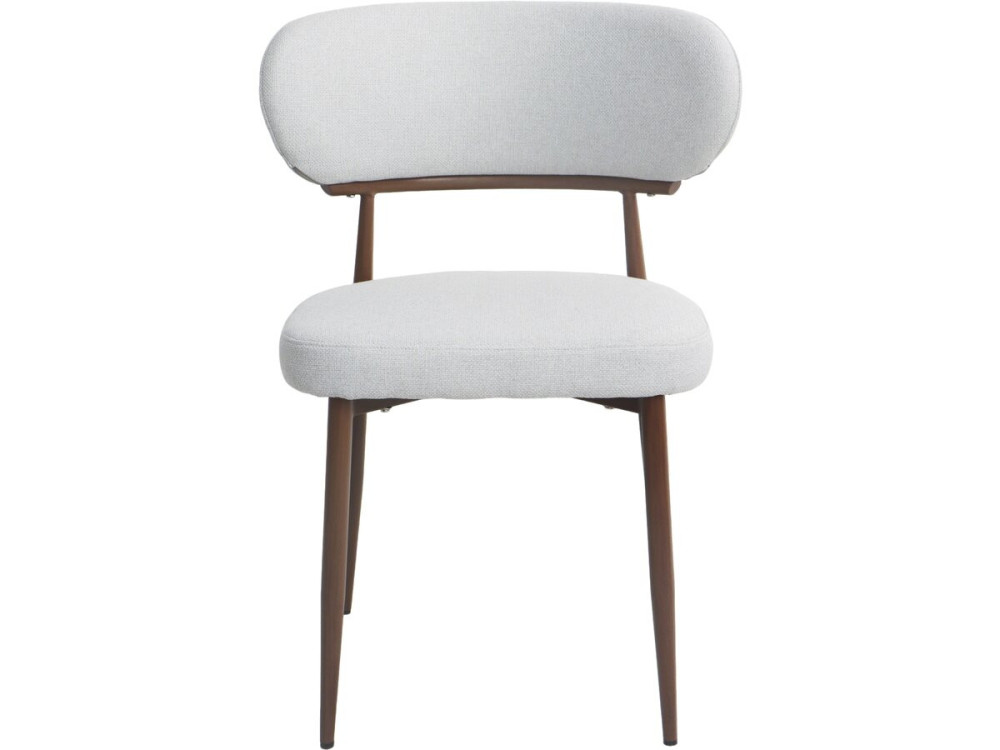 Set di 2 sedie da pranzo in finto legno "Elora" - Grigio chiaro