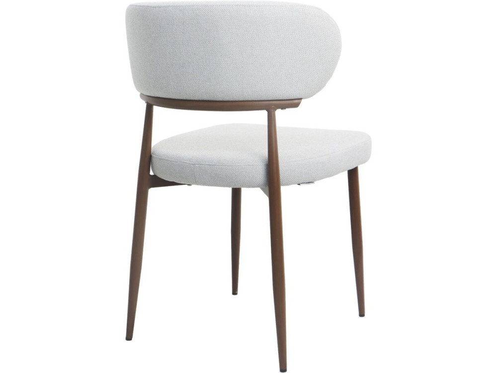 Set di 2 sedie da pranzo in finto legno "Elora" - Grigio chiaro
