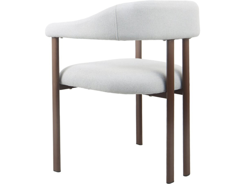 Set di 2 sedie da pranzo in finto legno "Serelia" - Grigio chiaro