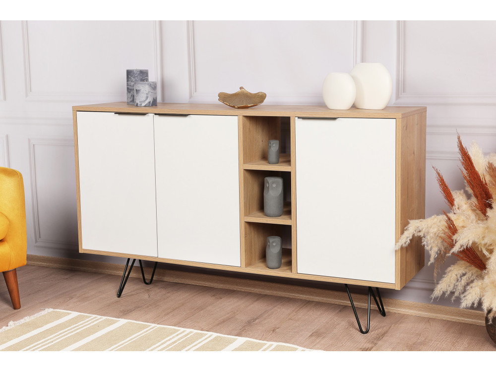 Consolle in legno "Clara" 142 x 35,6 x 83 cm - Rovere