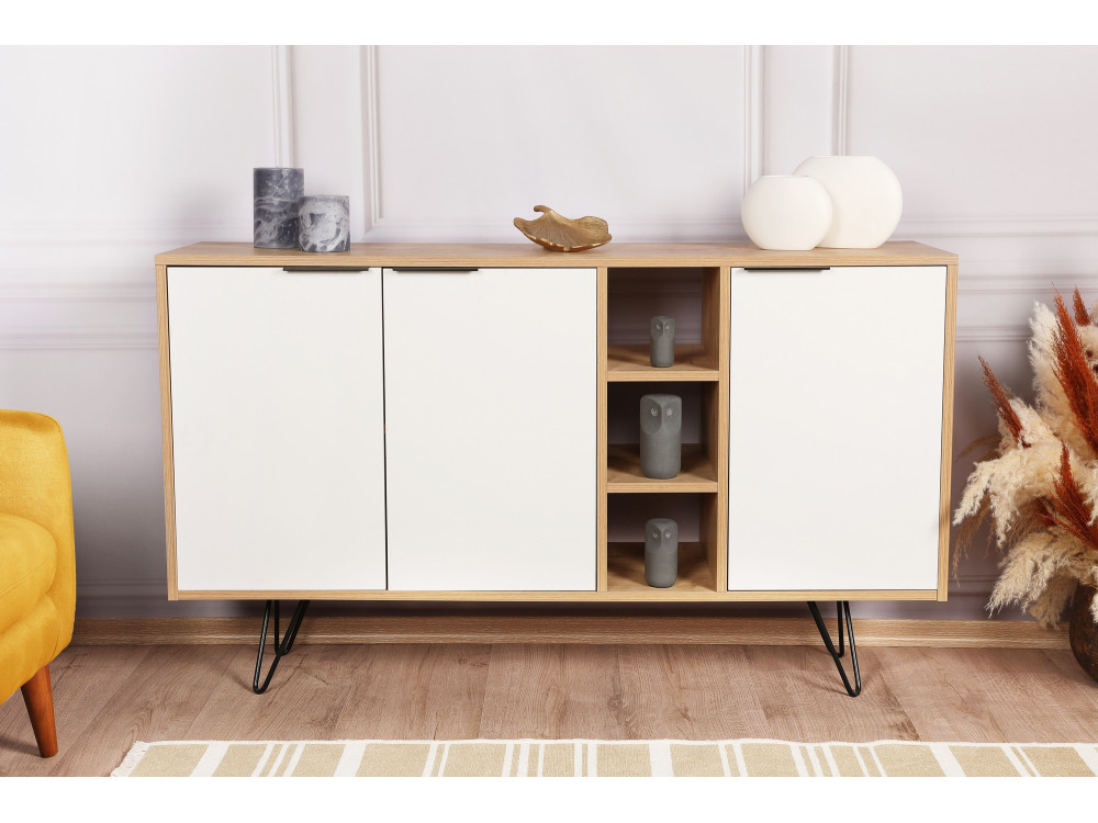 Consolle in legno "Clara" 142 x 35,6 x 83 cm - Rovere