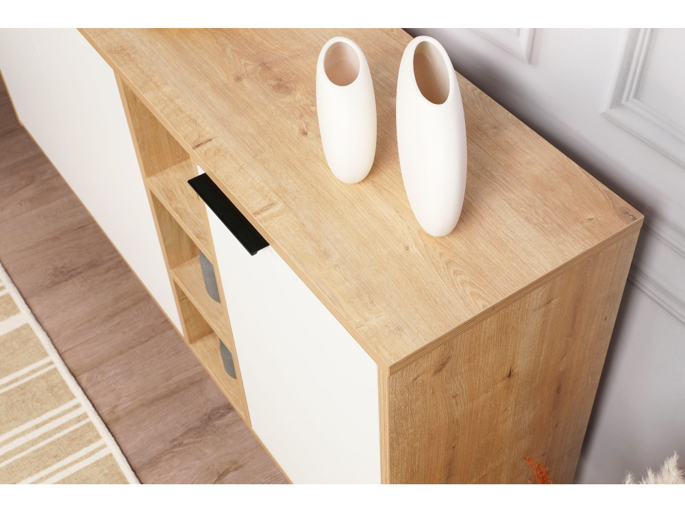Consolle in legno "Clara" 142 x 35,6 x 83 cm - Rovere