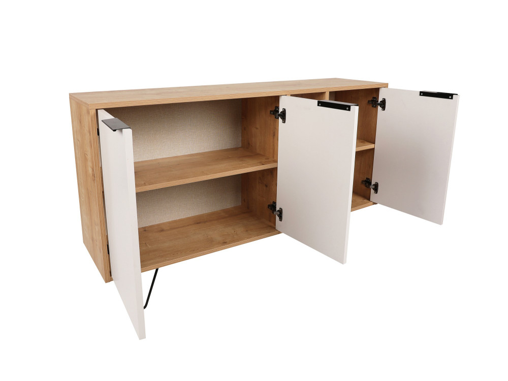 Consolle in legno "Clara" 142 x 35,6 x 83 cm - Rovere