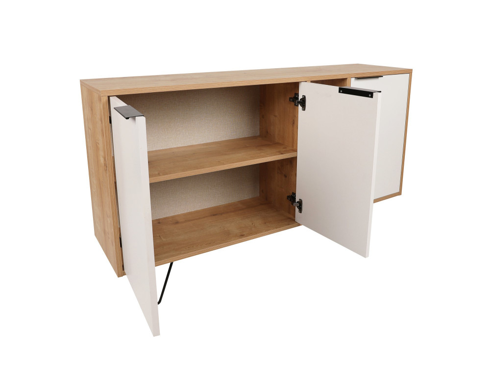 Consolle in legno "Clara" 142 x 35,6 x 83 cm - Rovere
