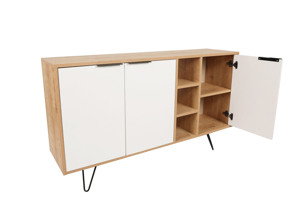 Consolle in legno "Clara" 142 x 35,6 x 83 cm - Rovere
