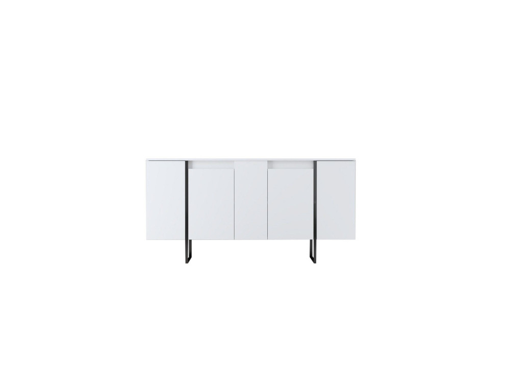 Credenza in legno "Luxe" - 160 x 35 x 80 cm - Bianco