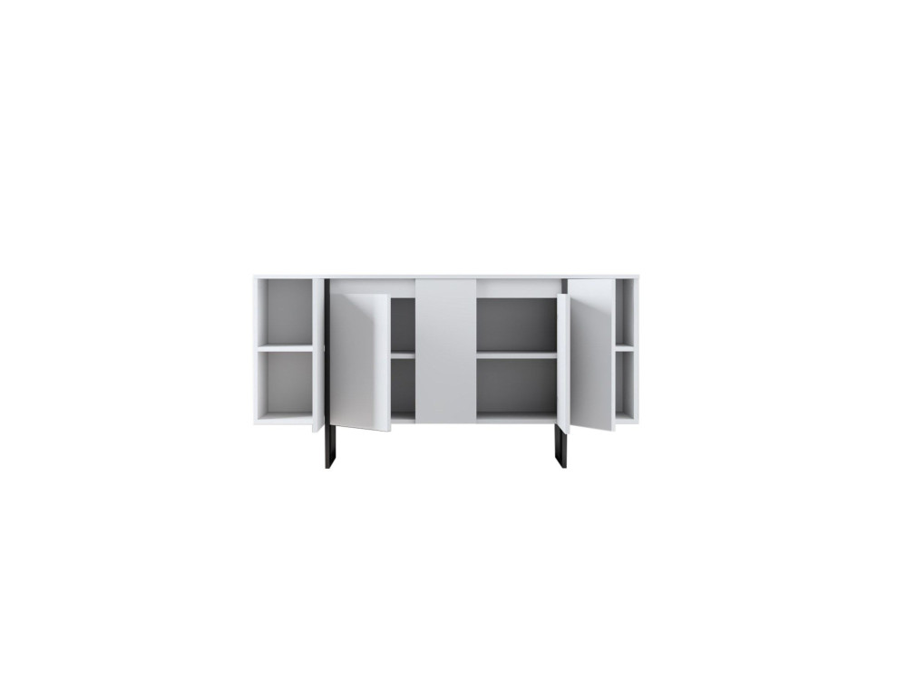 Credenza in legno "Luxe" - 160 x 35 x 80 cm - Bianco