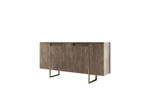 Credenza in legno "Luxe" - 160 x 35 x 80 cm - Marrone