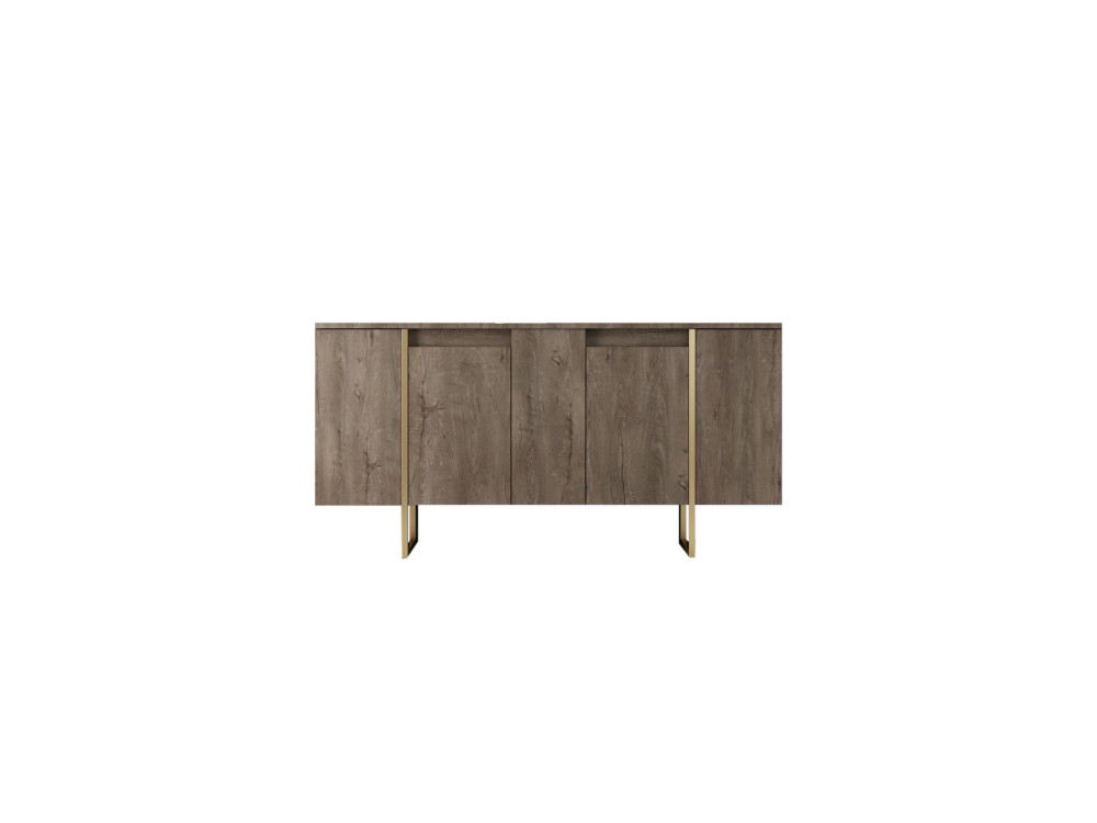 Credenza in legno "Luxe" - 160 x 35 x 80 cm - Marrone
