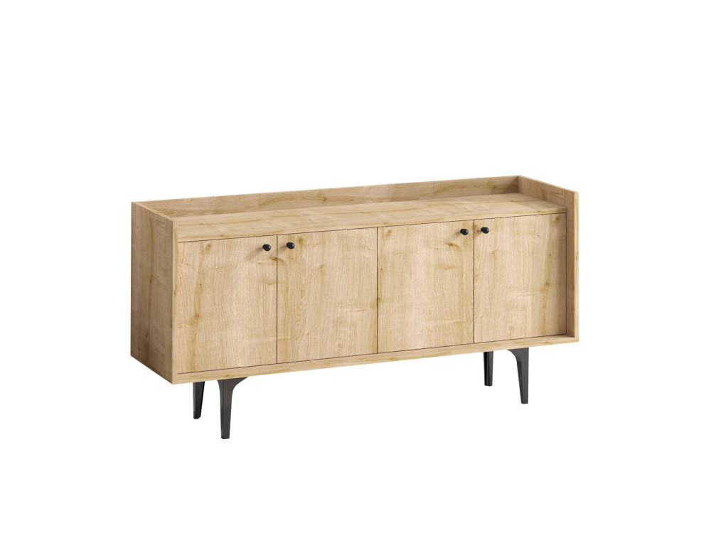 Credenza in legno "Navi" - 150 x 40 x 80 cm - Beige