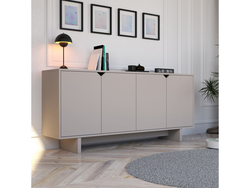 Credenza in legno "Oz" - 180 x 40 x 81 cm - Beige
