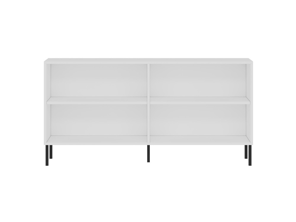 Credenza in legno "Evolet" - 150 x 36 x 75 cm - Bianco