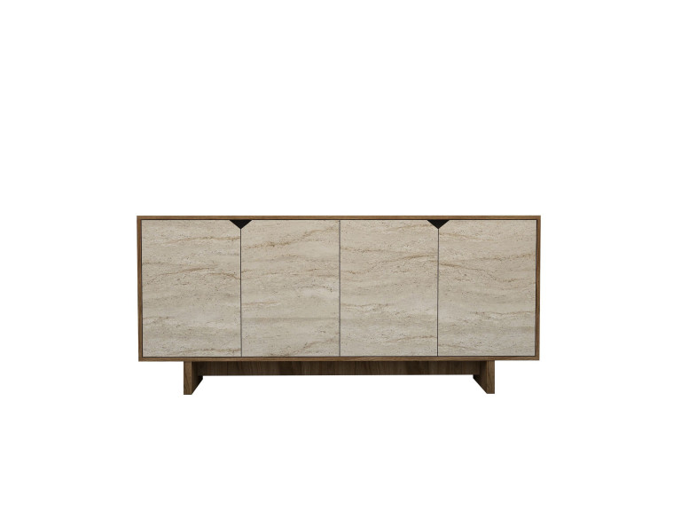 Credenza in legno "Istemi" - 180 x 40 x 81 cm - Travertino