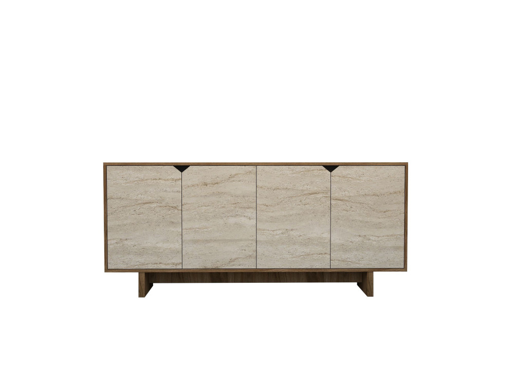 Credenza in legno "Istemi" - 180 x 40 x 81 cm - Travertino