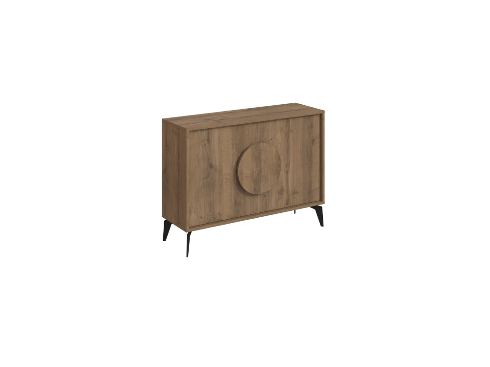 Credenza in legno "Gora" - 110 x 36 x 82 cm - Marrone