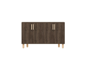 Credenza in legno "Rodney" - 120 x 30 x 74 cm - Marrone