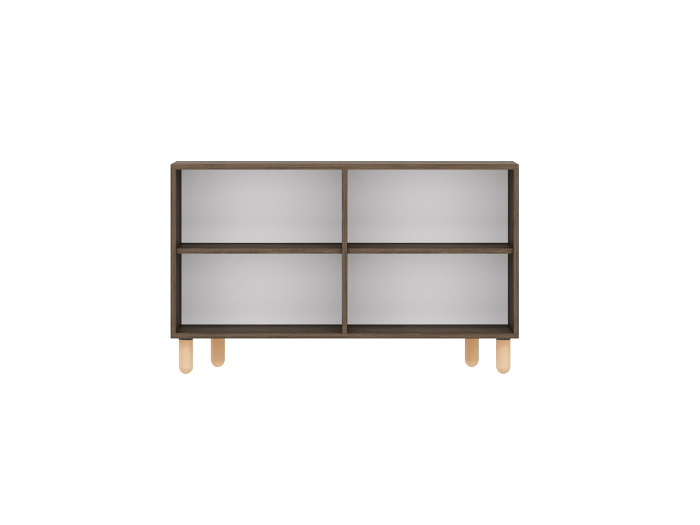 Credenza in legno "Rodney" - 120 x 30 x 74 cm - Marrone