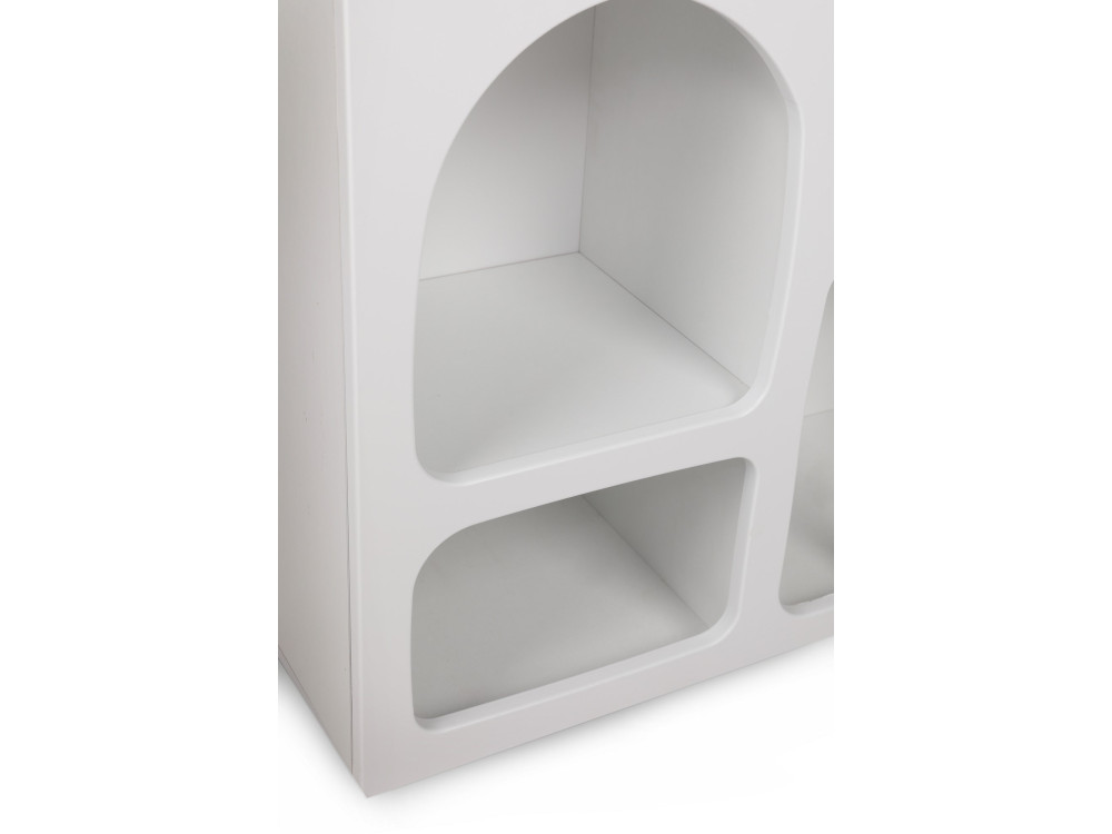 Credenza in legno "Liva" - 120 x 37 x 74 cm - Bianco