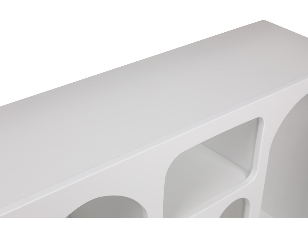 Credenza in legno "Liva" - 120 x 37 x 74 cm - Bianco
