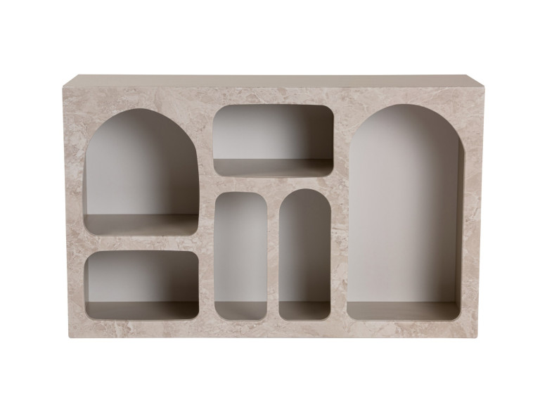 Credenza in legno "Liva" - 120 x 37 x 74 cm - Travertino