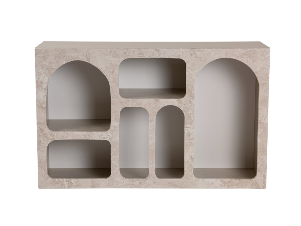 Credenza in legno "Liva" - 120 x 37 x 74 cm - Travertino