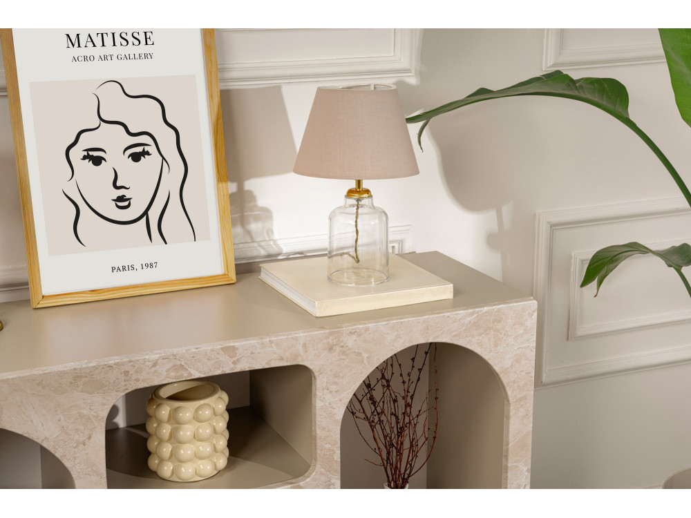 Credenza in legno "Liva" - 120 x 37 x 74 cm - Travertino