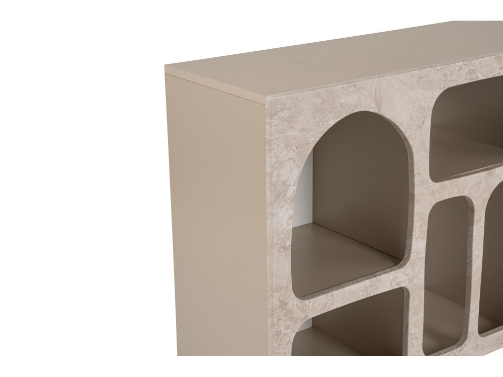 Credenza in legno "Liva" - 120 x 37 x 74 cm - Travertino