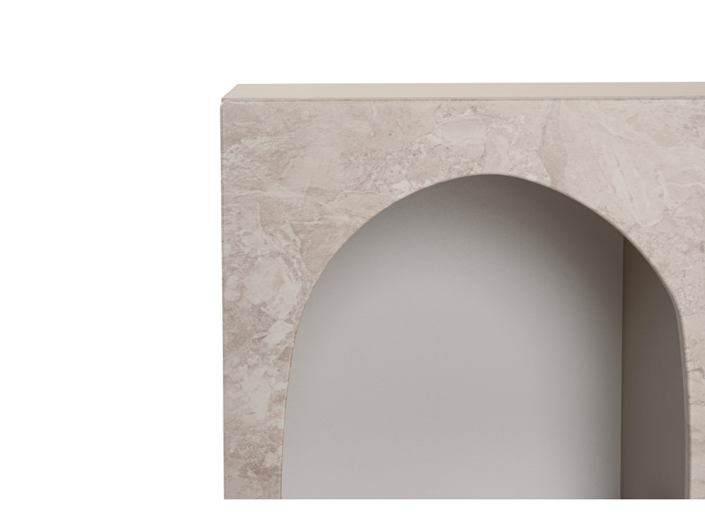 Credenza in legno "Liva" - 120 x 37 x 74 cm - Travertino