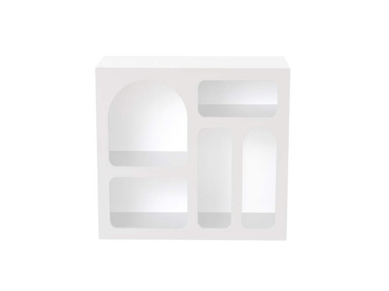 Credenza in legno "Lessa" - 80 x 37 x 74 cm - Bianco