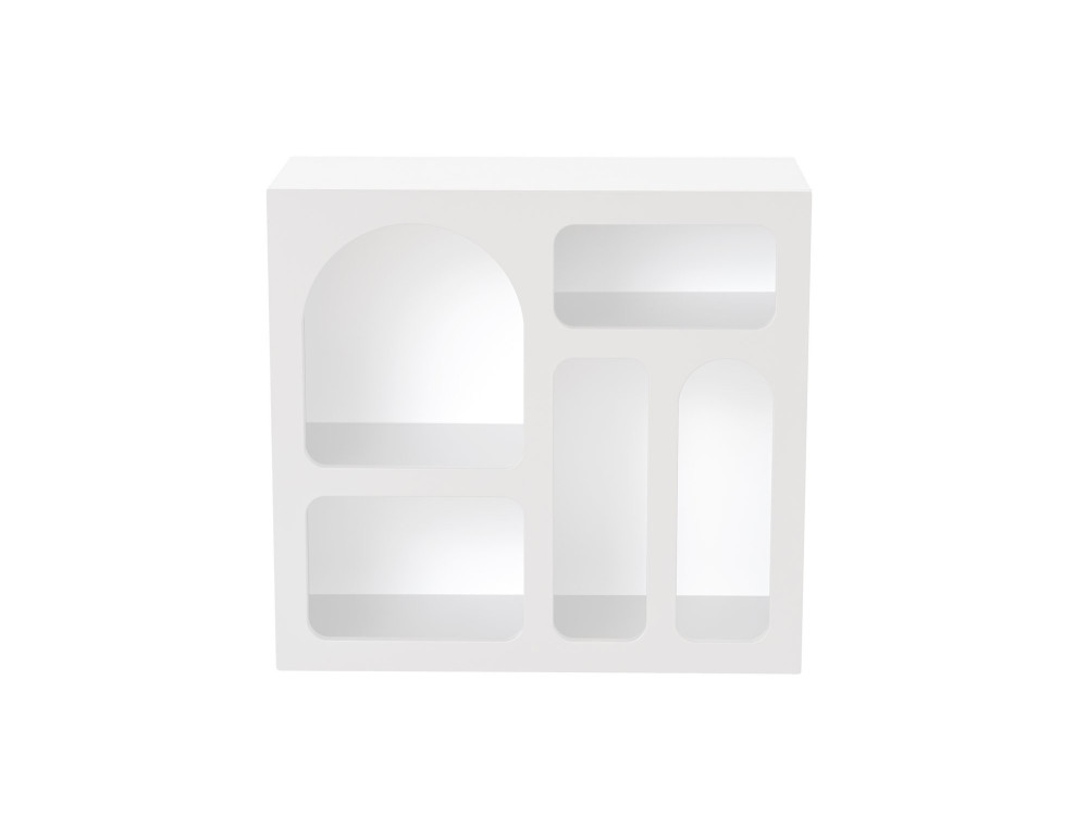 Credenza in legno "Lessa" - 80 x 37 x 74 cm - Bianco