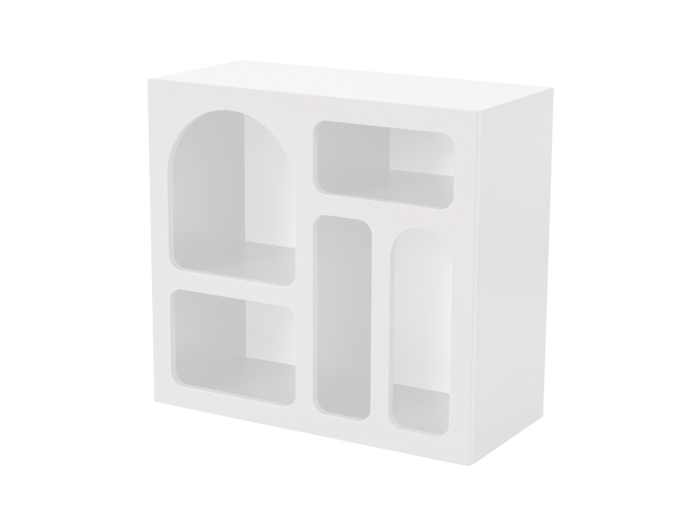 Credenza in legno "Lessa" - 80 x 37 x 74 cm - Bianco