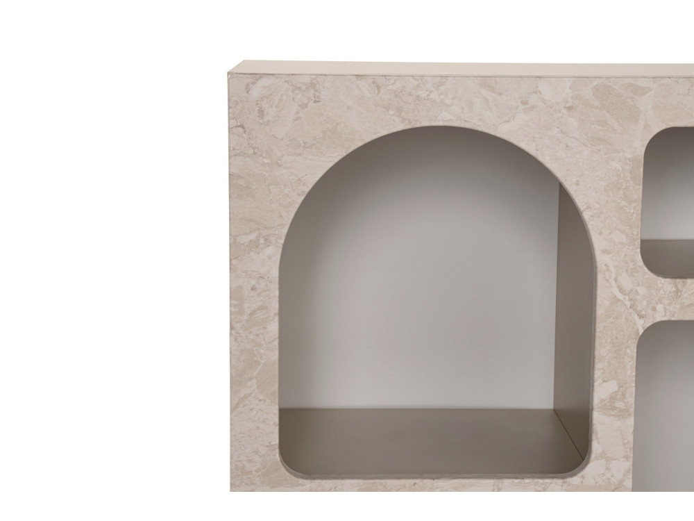 Credenza in legno "Lessa" - 80 x 37 x 74 cm - Travertino