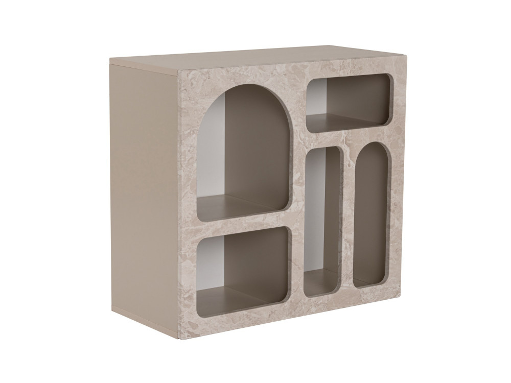 Credenza in legno "Lessa" - 80 x 37 x 74 cm - Travertino