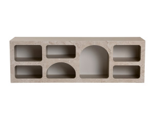 Credenza in legno "Ferlis" - 160 x 40 x 51 cm - Travertino