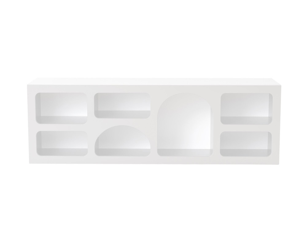 Credenza in legno "Ferlis" - 160 x 40 x 51 cm - Bianco