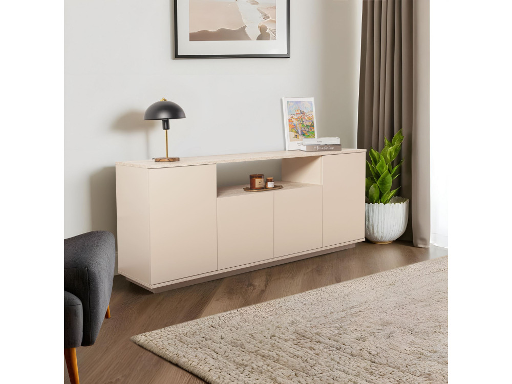 Consolle in legno "Arista" 180 x 44,5 x 75 cm - Visone