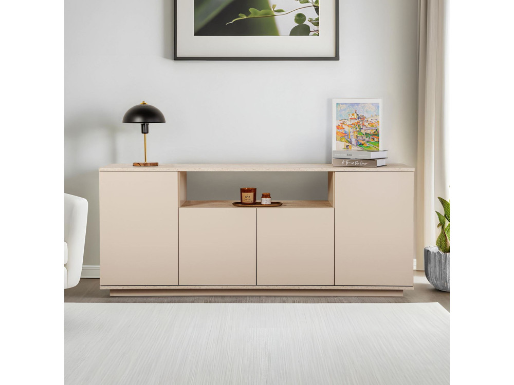 Consolle in legno "Arista" 180 x 44,5 x 75 cm - Visone