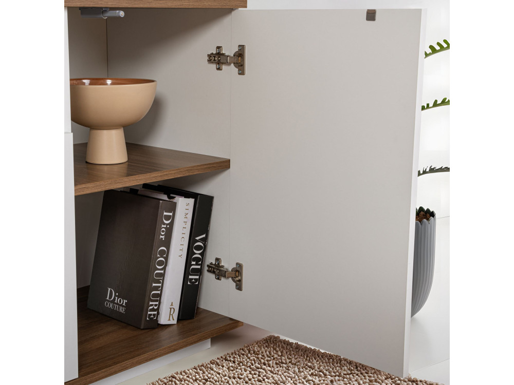 Credenza in legno "Arista" - 180 x 44 x 75 cm - Bianco