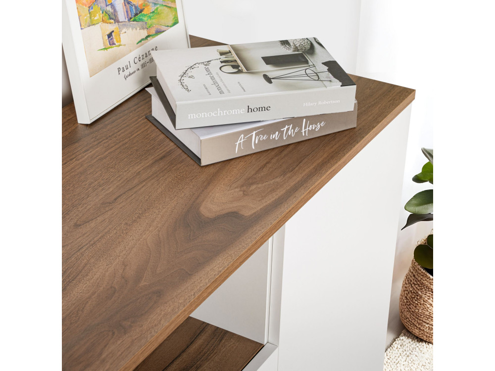 Credenza in legno "Arista" - 180 x 44 x 75 cm - Bianco