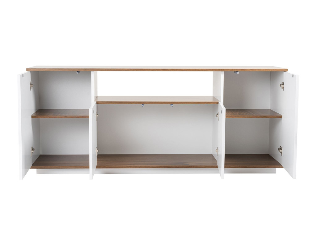 Credenza in legno "Arista" - 180 x 44 x 75 cm - Bianco