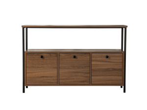 Credenza in legno "Solace" - 120 x 30 x 77 cm - Marrone