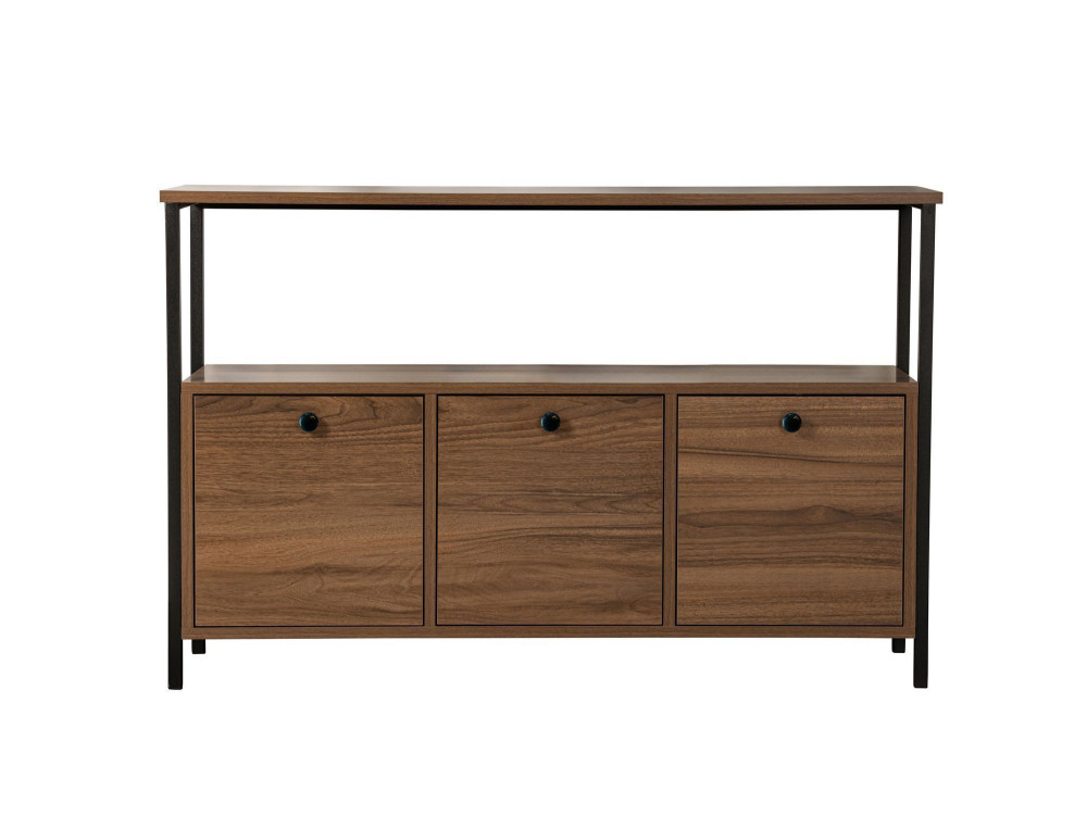 Credenza in legno "Solace" - 120 x 30 x 77 cm - Marrone