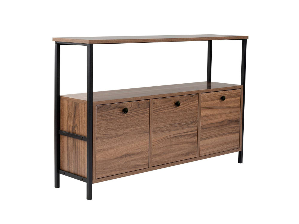 Credenza in legno "Solace" - 120 x 30 x 77 cm - Marrone