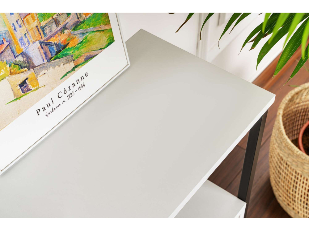 Credenza in legno "Solace" - 120 x 30 x 77 cm - Bianco