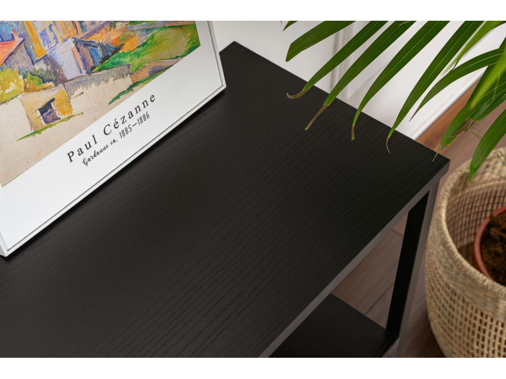 Credenza in legno "Solace" - 120 x 30 x 77 cm - Nero