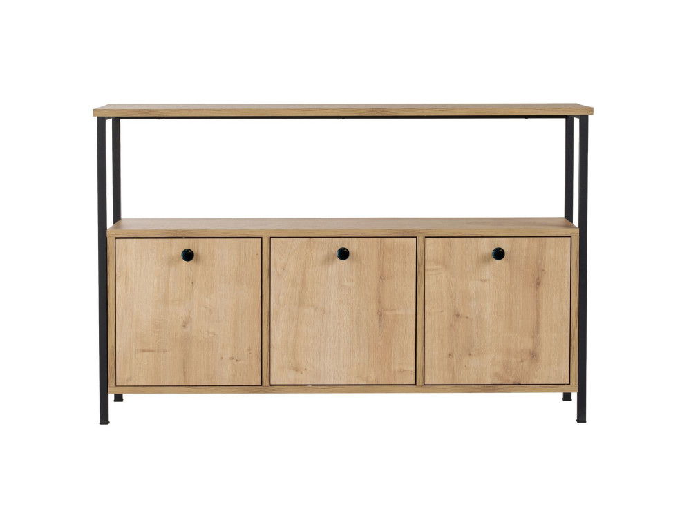 Credenza in legno "Solace" - 120 x 30 x 77 cm - Beige
