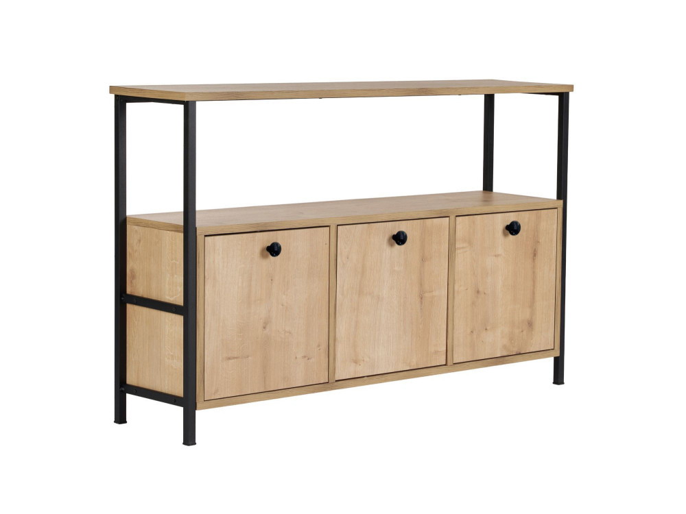 Credenza in legno "Solace" - 120 x 30 x 77 cm - Beige
