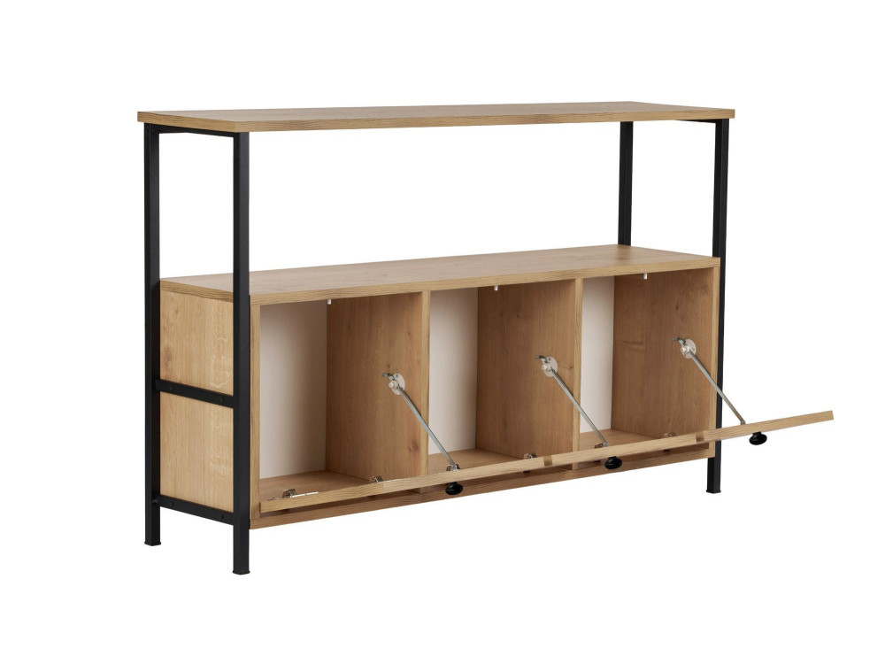 Credenza in legno "Solace" - 120 x 30 x 77 cm - Beige